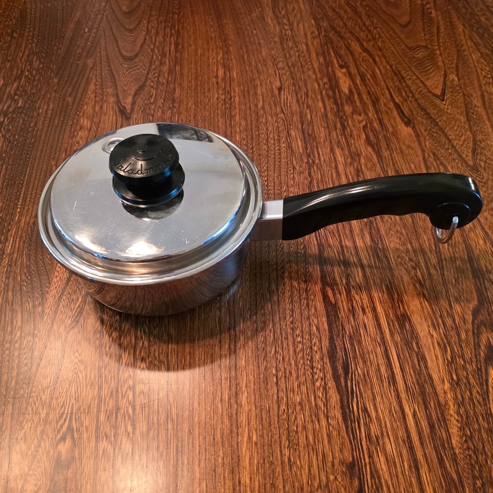 Saladmaster 18-8 Tri-Clad Stainless Steel Saucepan with Vapo Lid 6.5 Inch Dallas